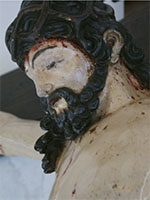 Imagen final de la restauración escultura del Cristo de la Iglesia de San Francisco, Tarazona, Zaragoza